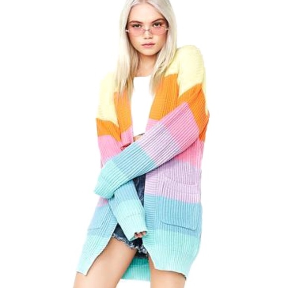 Sugar Thrillz Rainbow Cardigan 